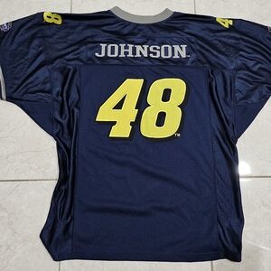 Navy Johnson Jersey with Yellow Number 48